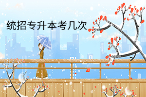 統(tǒng)招專升本考幾次
