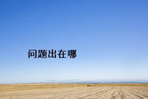 問題出在哪